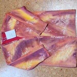 Sunprint Alaskan One of a Kind Raw Silk Open Front Jacket Women's XL NWT